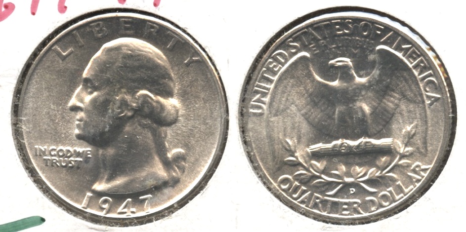 1947-D Washington Quarter MS-63 #g