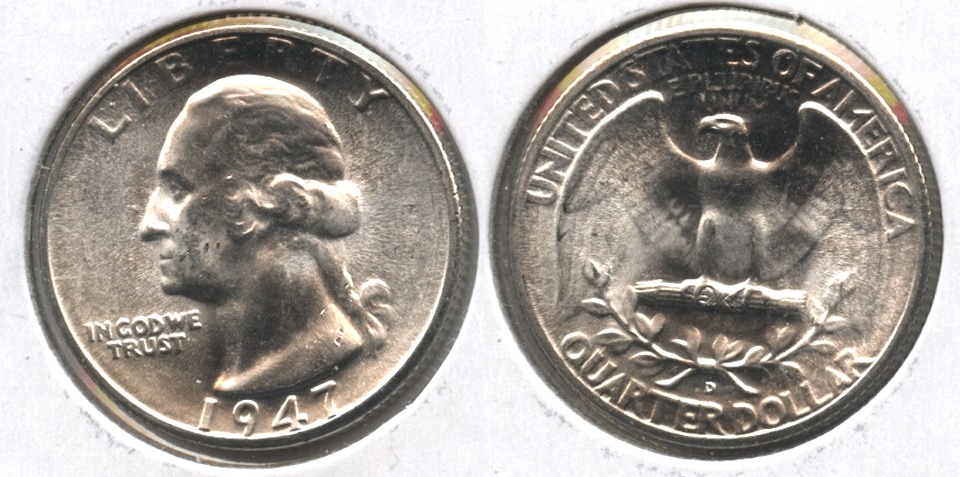 1947-D Washington Quarter MS-63 #l