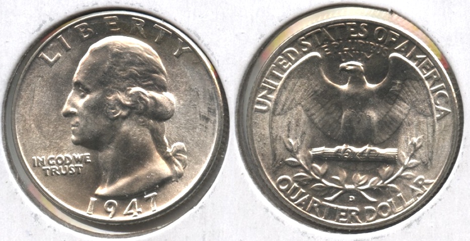 1947-D Washington Quarter MS-63 #m