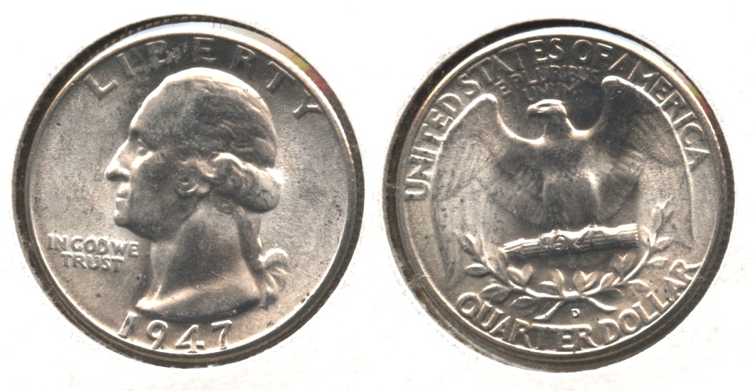 1947-D Washington Quarter MS-63 #n