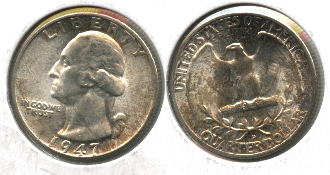 1947-D Washington Quarter MS-64 #h