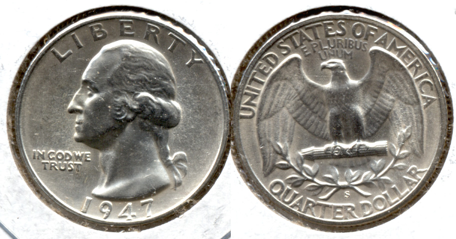 1947-S Washington Quarter MS-60