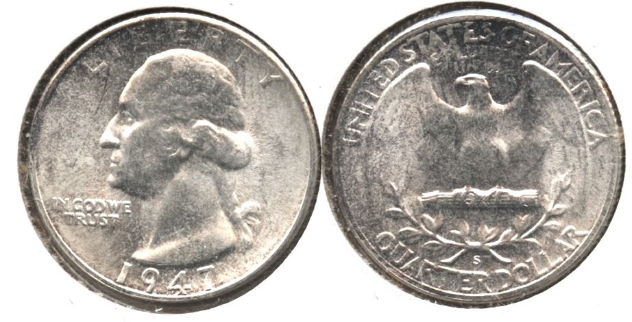 1947-S Washington Quarter MS-60 #a