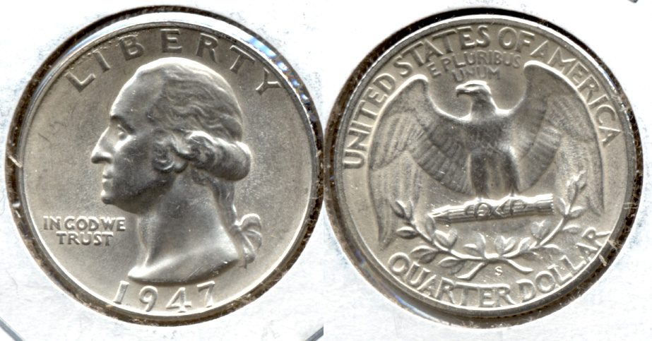 1947-S Washington Quarter MS-63 b