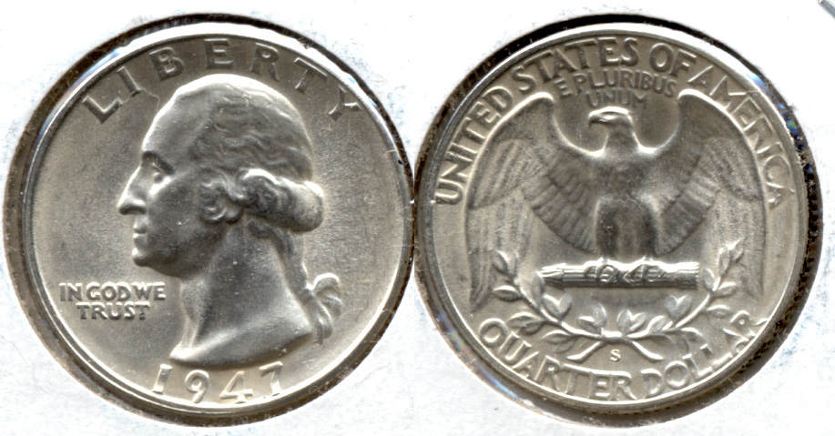 1947-S Washington Quarter MS-63 f