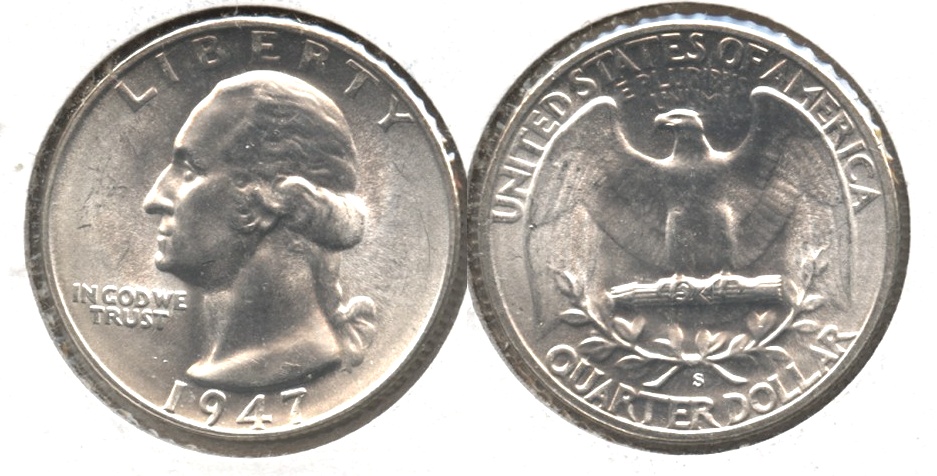1947-S Washington Quarter MS-63 #r