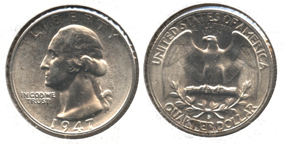 1947-S Washington Quarter MS-63 #t