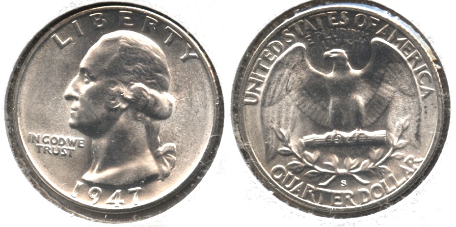 1947-S Washington Quarter MS-64
