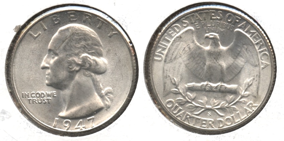 1947-S Washington Quarter MS-65