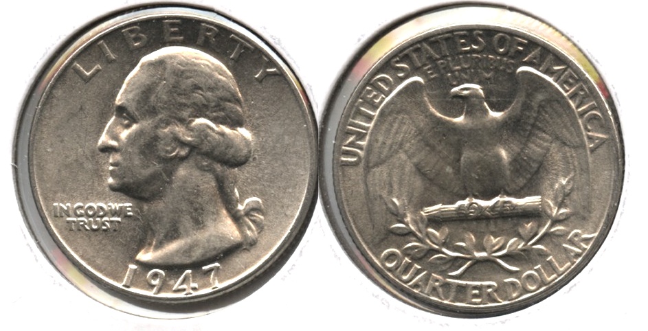 1947 Washington Quarter AU-50 g