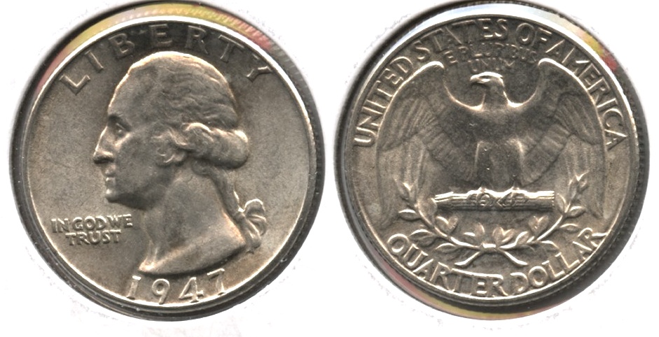 1947 Washington Quarter AU-55 g
