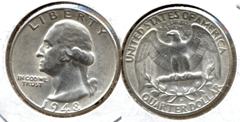 1948-D Washington Quarter MS-60 d