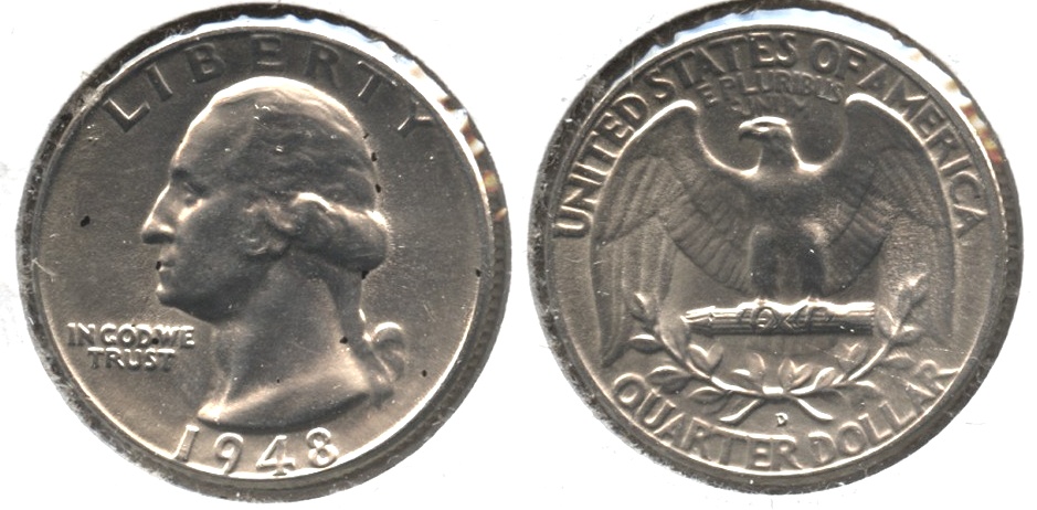 1948-D Washington Quarter MS-60 #g