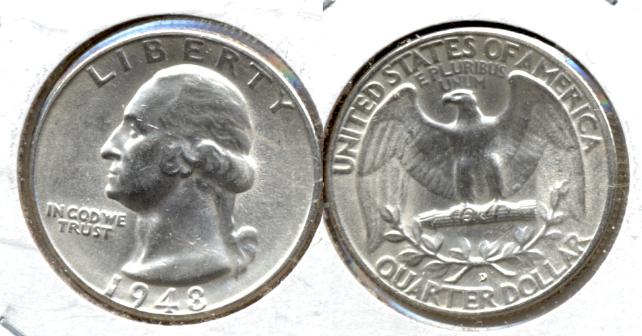 1948-D Washington Quarter MS-63 b