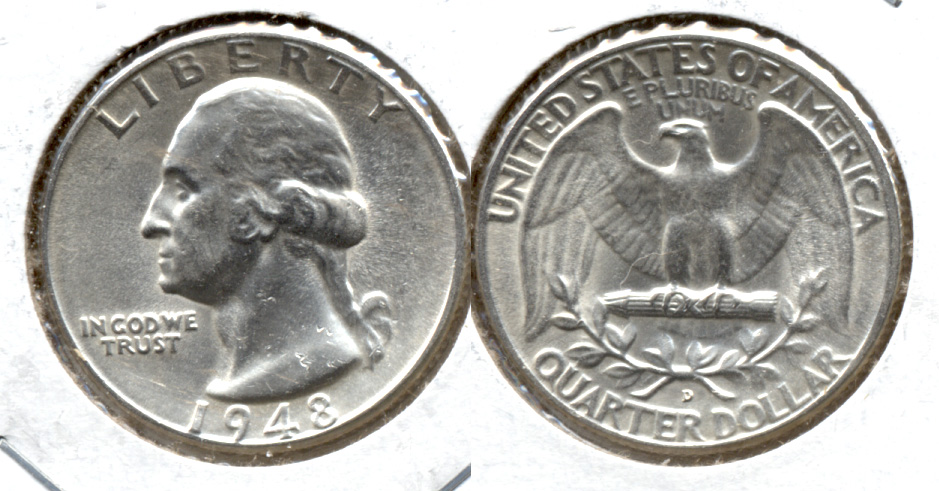 1948-D Washington Quarter MS-63 d