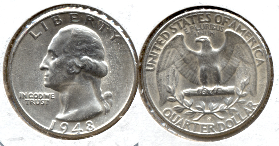 1948-D Washington Quarter MS-63 f