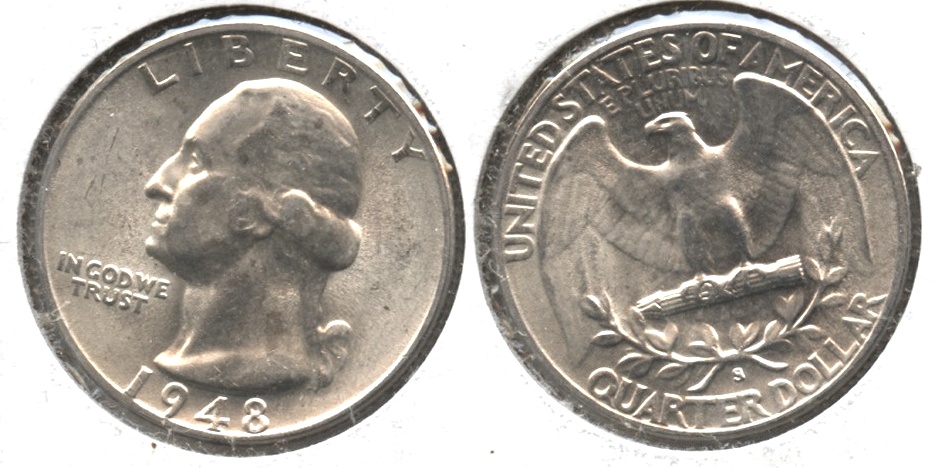 1948-S Washington Quarter MS-63 #f