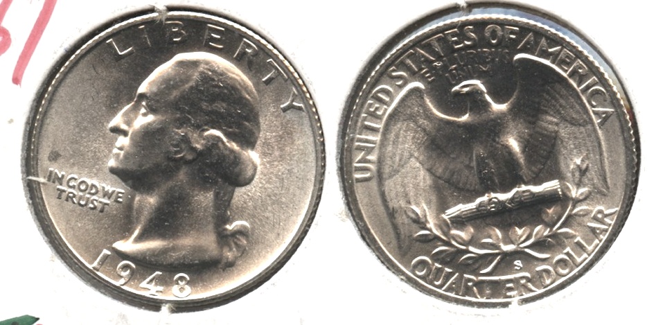 1948-S Washington Quarter MS-64