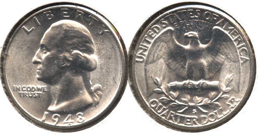 1948-S Washington Quarter MS-64 #b