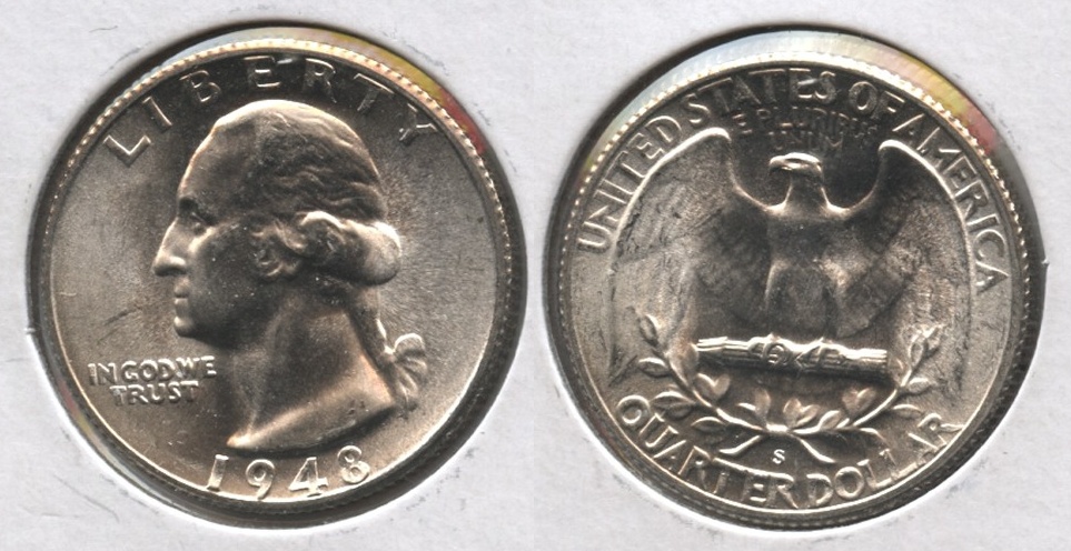 1948-S Washington Quarter MS-64 #c