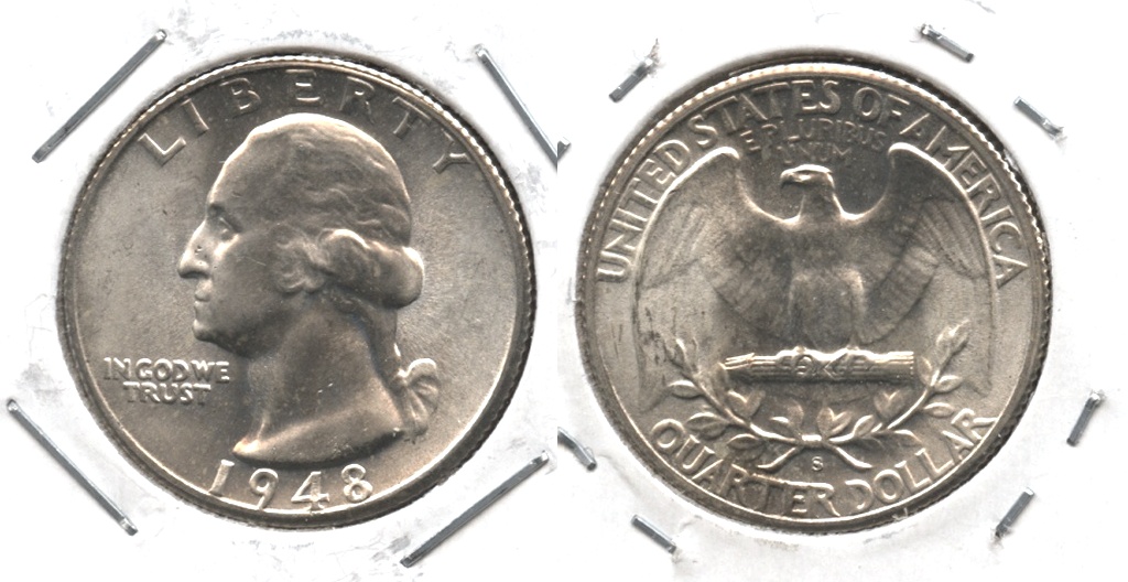 1948-S Washington Quarter MS-64 #e