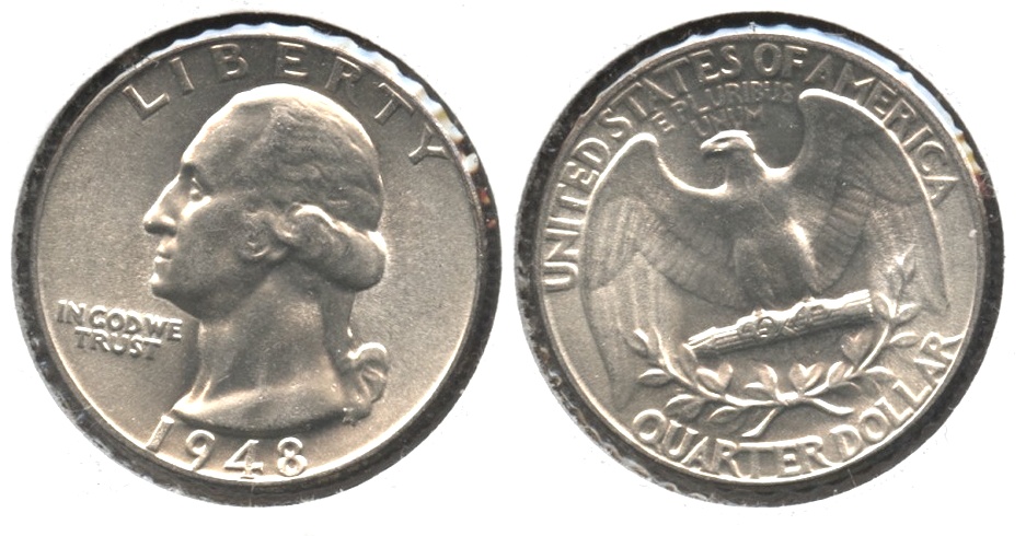 1948 Washington Quarter MS-64 #k
