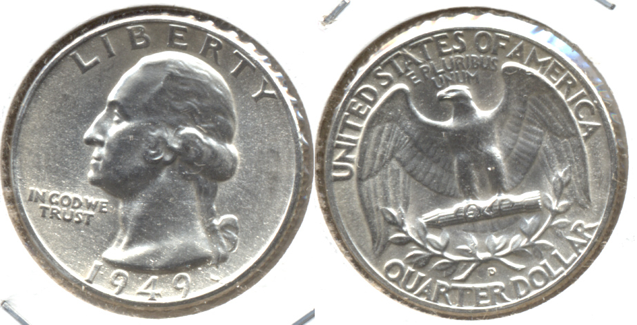 1949-D Washington Quarter MS-60 c