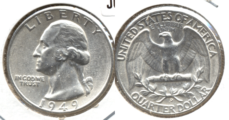 1949-D Washington Quarter MS-60 e