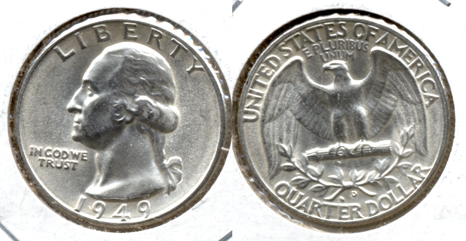 1949-D Washington Quarter MS-63 b