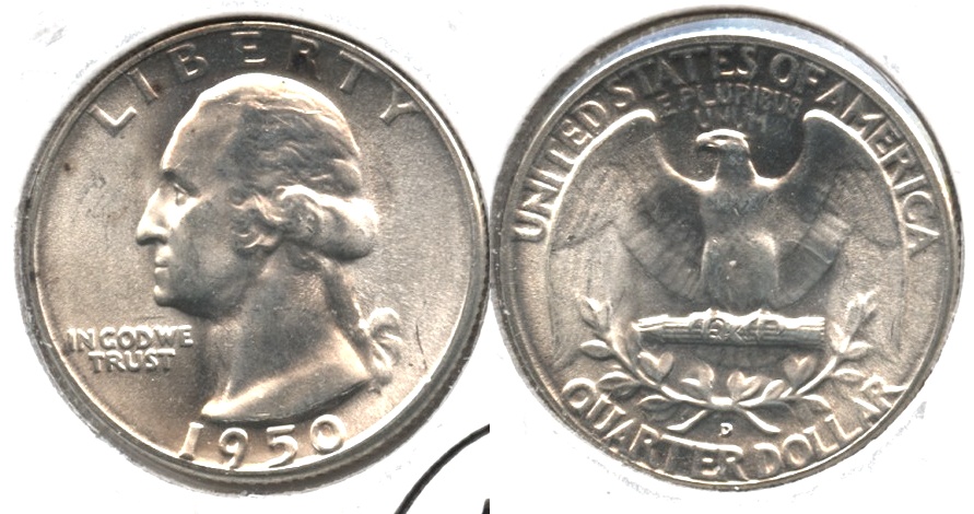 1950-D Washington Quarter MS-60 #a