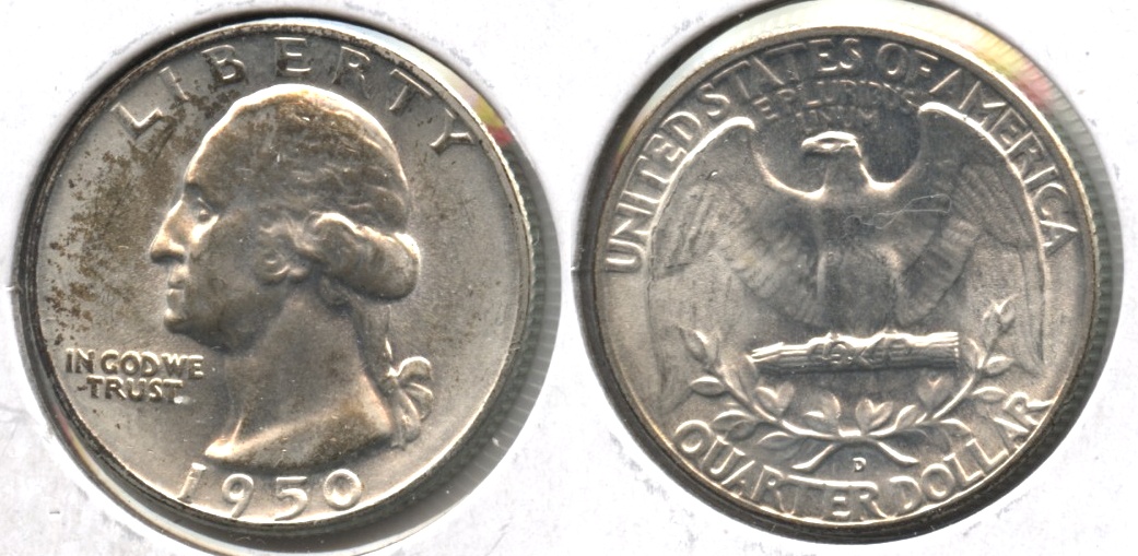 1950-D Washington Quarter MS-60 #c