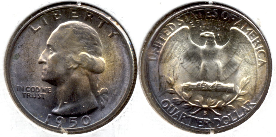 1950-S Washington Quarter MS-60 a