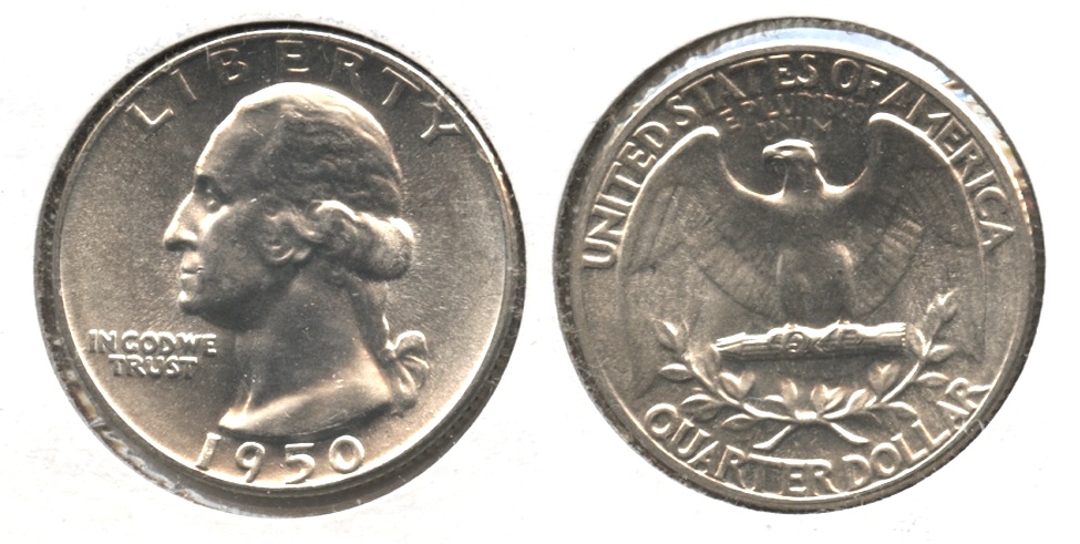 1950 Washington Quarter MS-64 #c