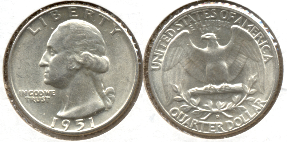 1951-D Washington Quarter MS-60