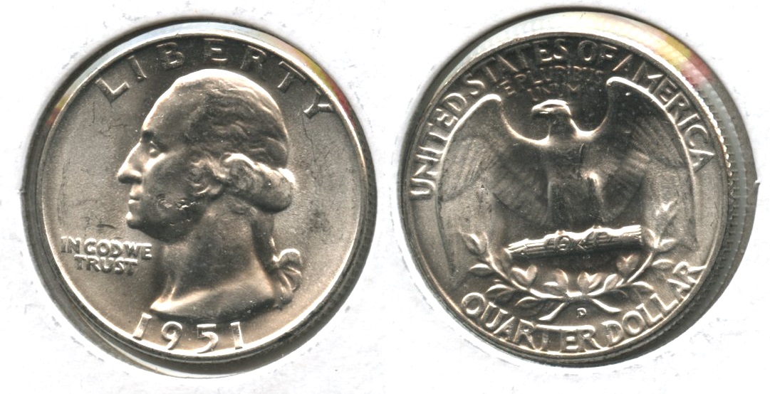 1951-D Washington Quarter MS-60 #j