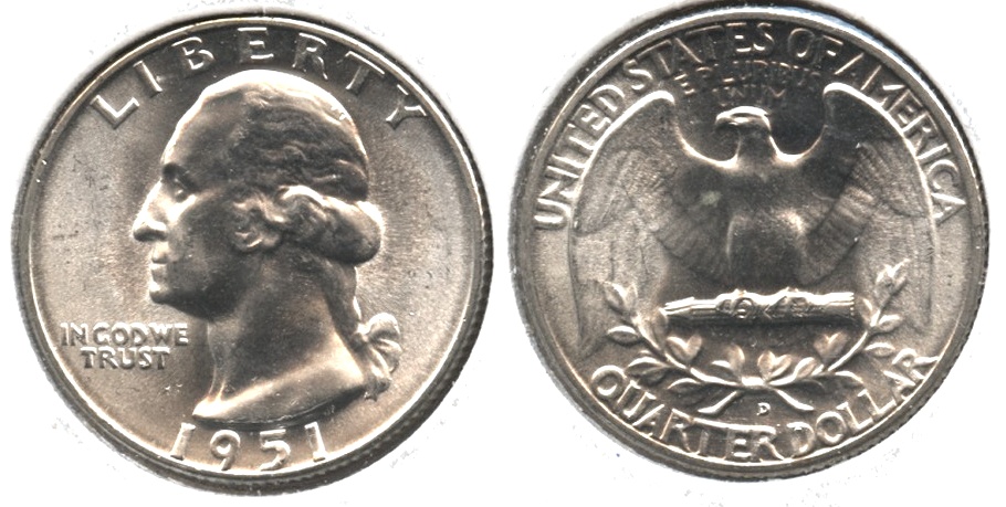 1951-D Washington Quarter MS-63