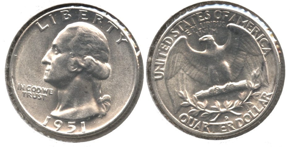 1951-D Washington Quarter MS-63 #a