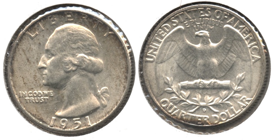 1951-D Washington Quarter MS-63 #b