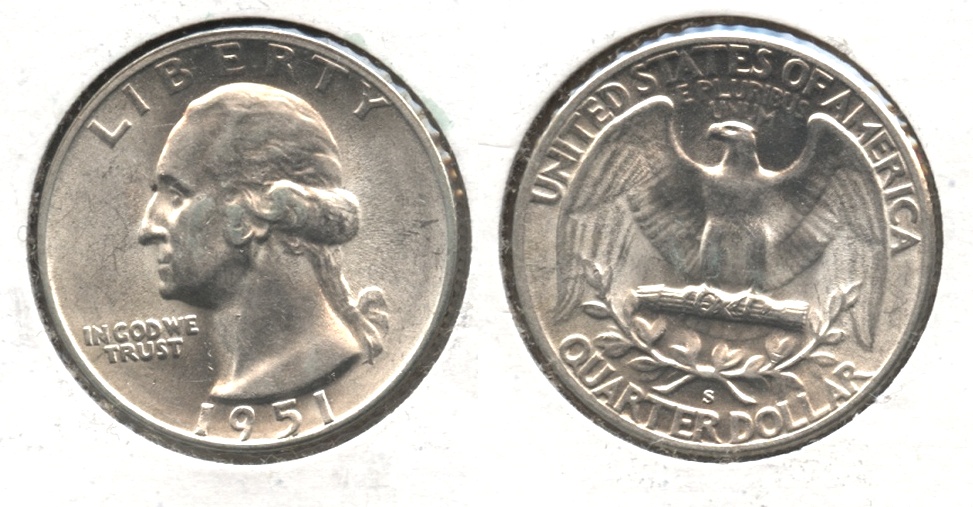 1951-S Washington Quarter AU-55 #c