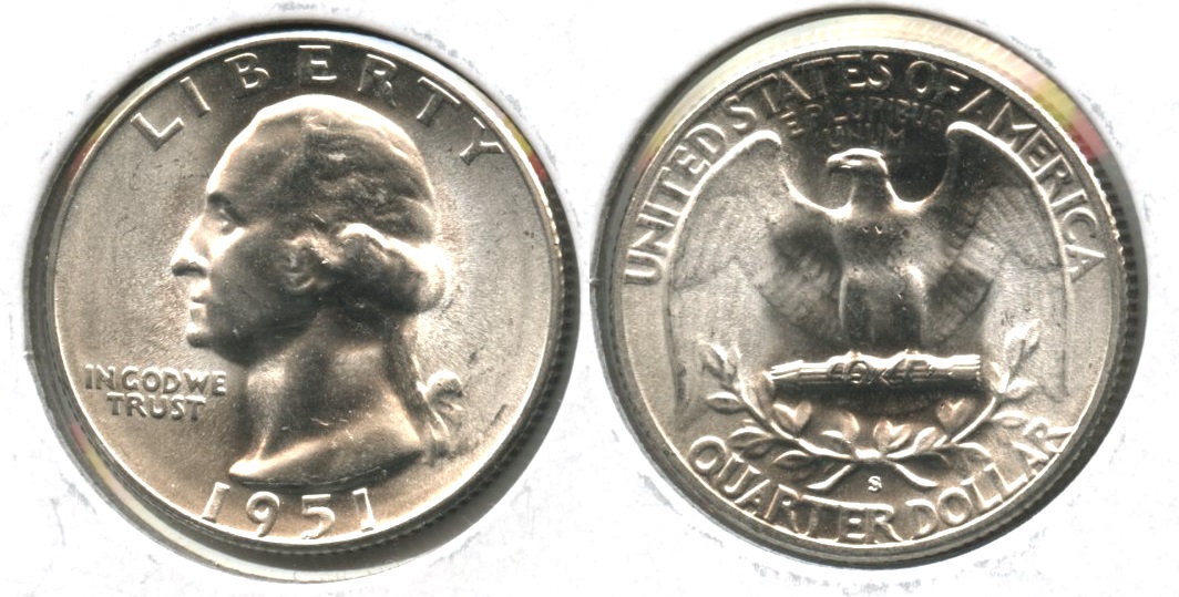 1951-S Washington Quarter MS-64 #c