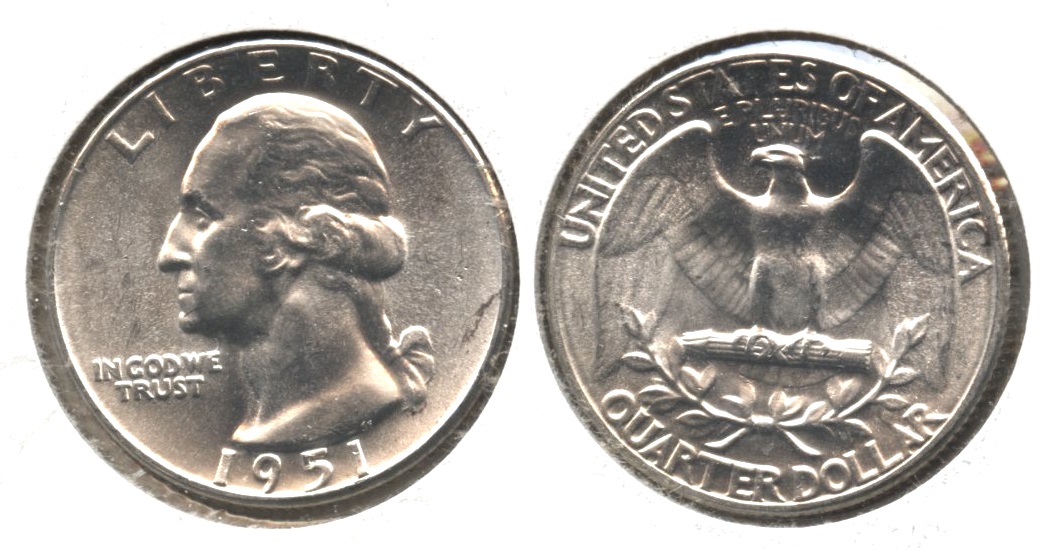 1951 Washington Quarter MS-60 #i
