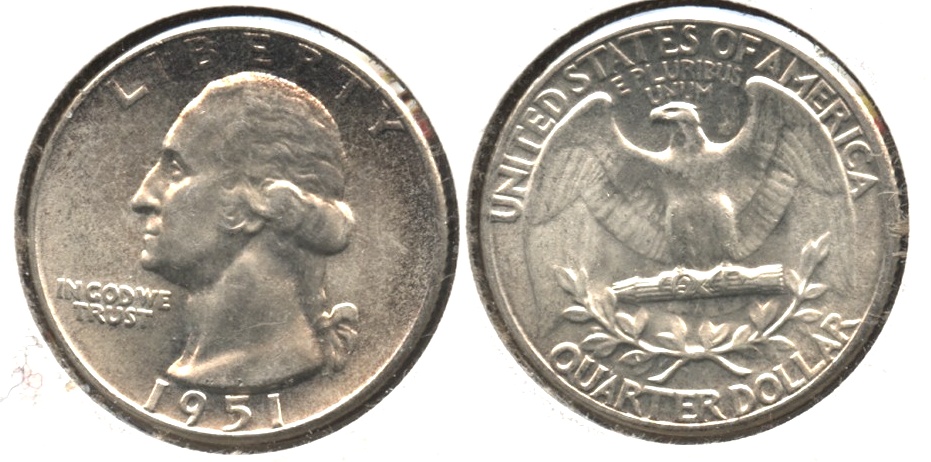 1951 Washington Quarter MS-63
