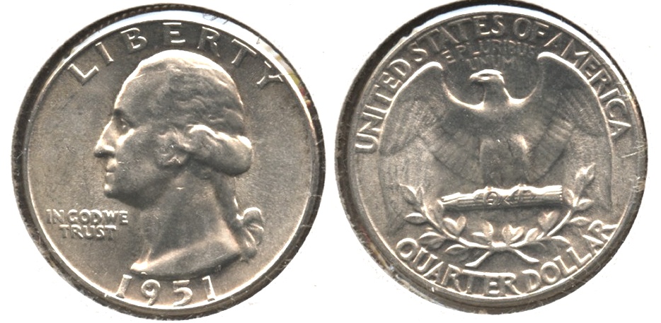 1951 Washington Quarter MS-63 #f