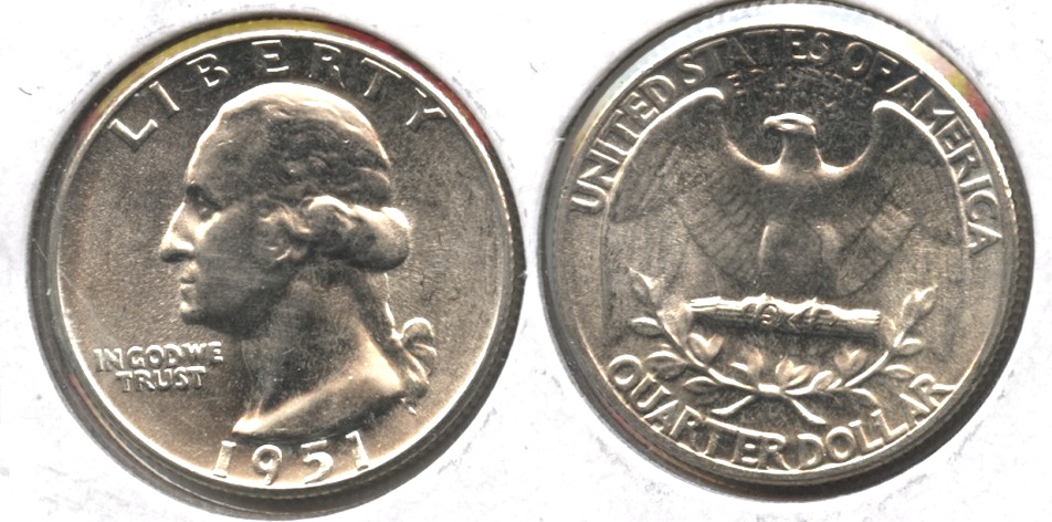 1951 Washington Quarter MS-63 #k