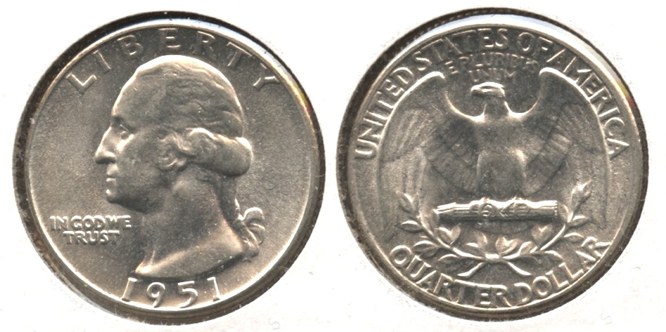 1951 Washington Quarter MS-64 #c