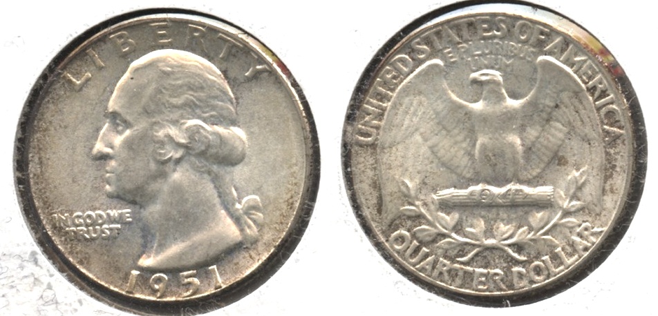 1951 Washington Quarter MS-64 #d