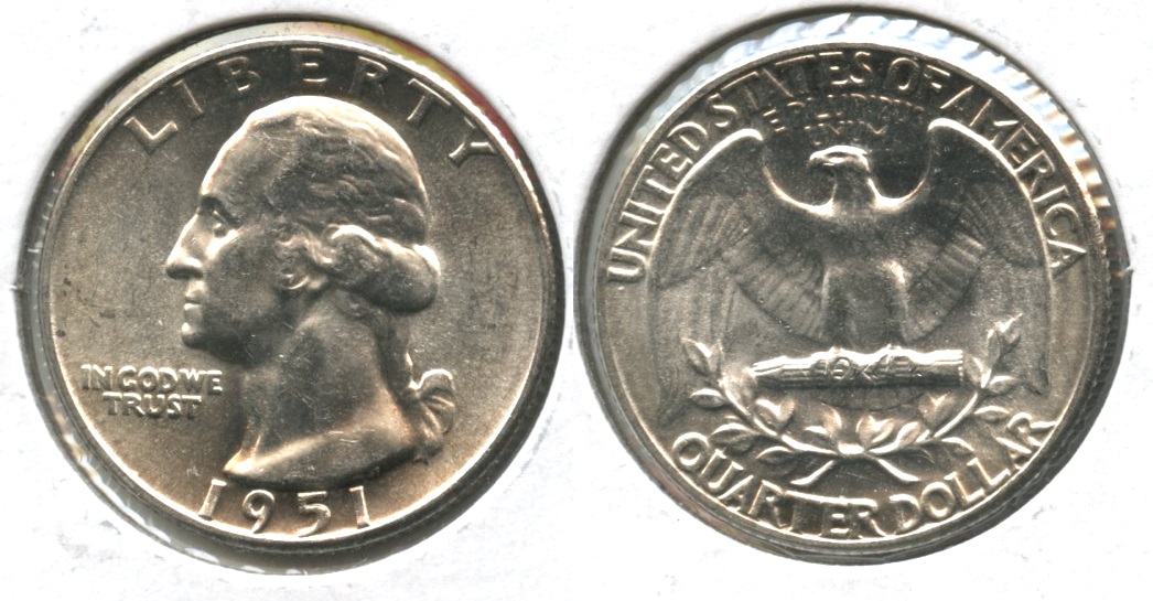 1951 Washington Quarter MS-64 #f