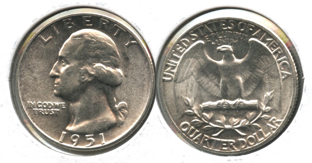 1951 Washington Quarter MS-64 #h