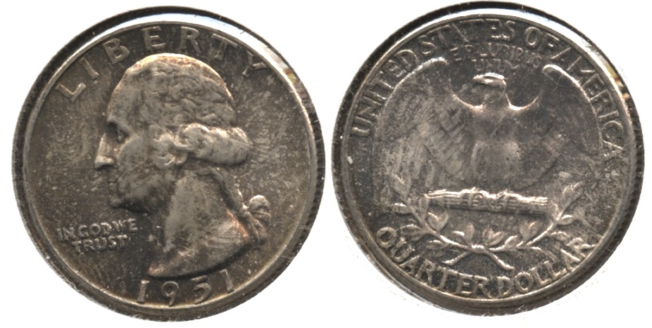 1951 Washington Quarter MS-65