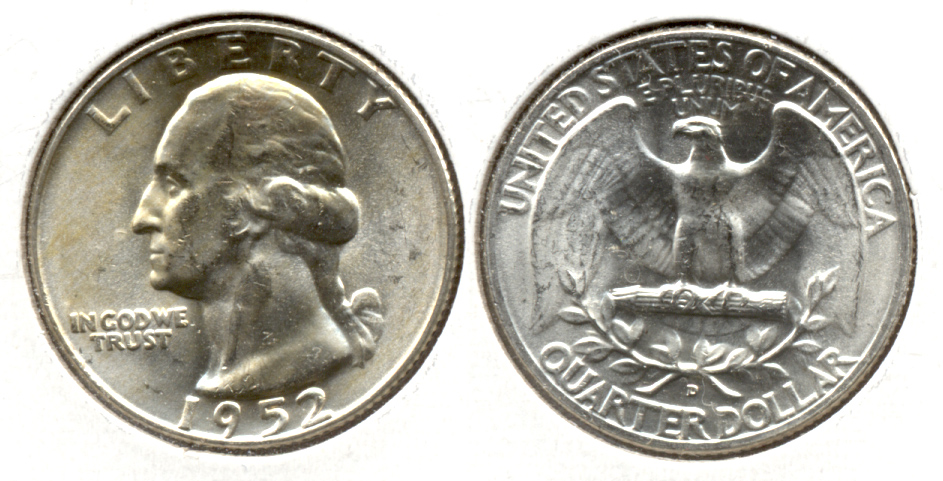 1952-D Washington Quarter MS-60 i